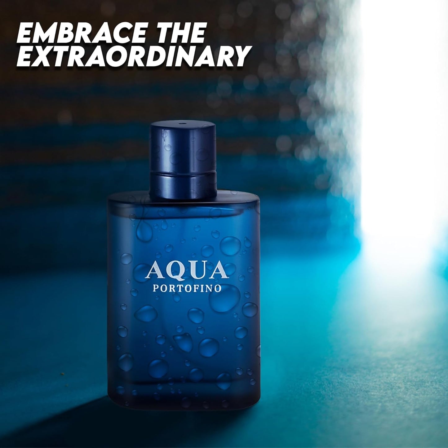 Aqua Portofino Men Cologne with Jasmine, White Musks, Patchouli & Cedarwood Scent Eau De Toilette Spray Long-Lasting Fragrance For Daily Wear Elegant 100ml Bottle