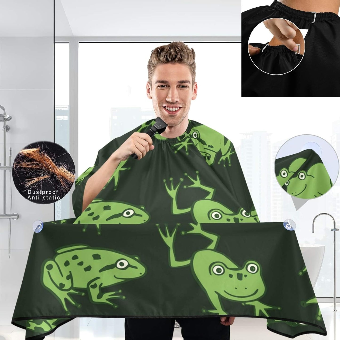 Stylish Barber Cape - Unisex Hair Cutting Apron for Men & Women