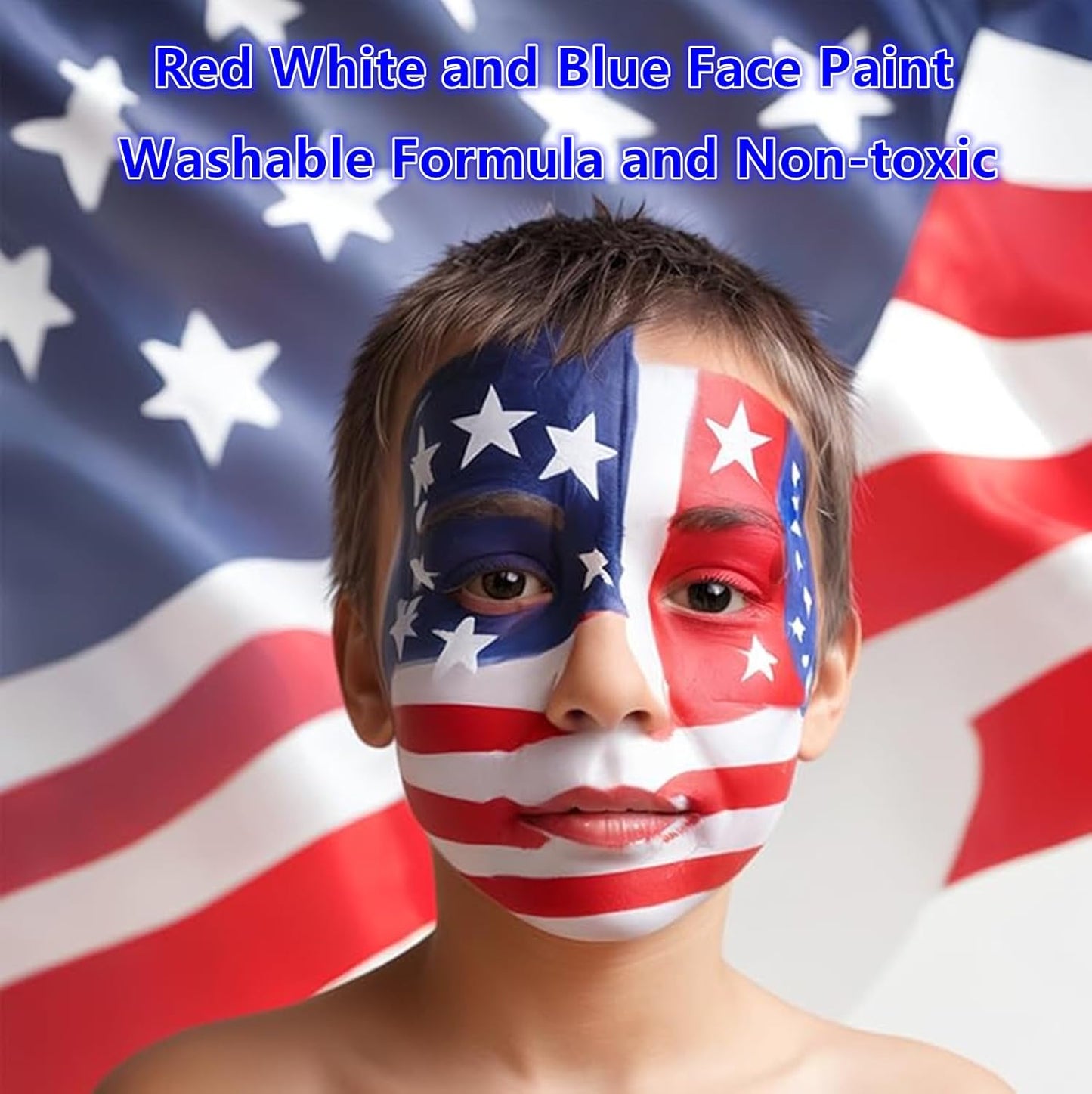 Go Ho Clown White Face Paint Washable,Water Based Cream White Face Body Paint Highly Pigmented,Smooth,Halloween Cosplay SFX Mime Vampire Skeleton Zombie Makeup