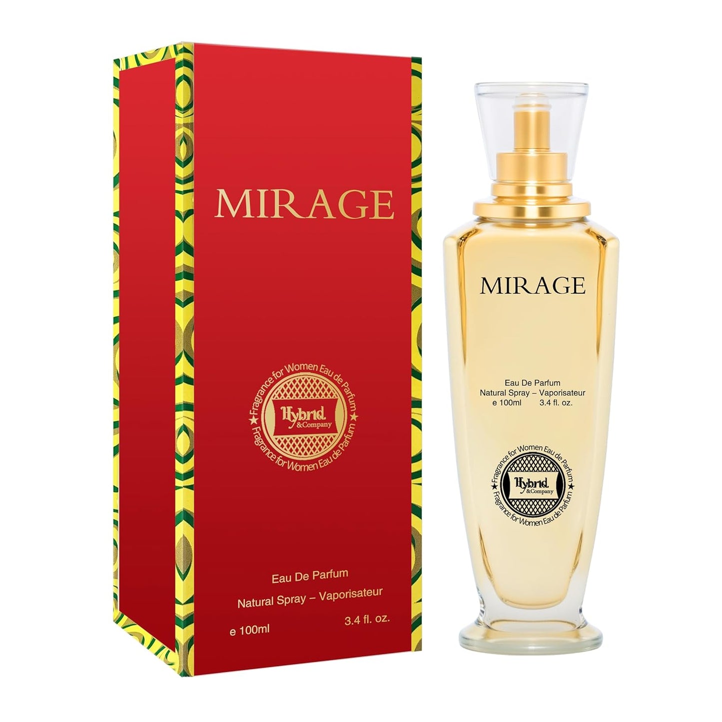 Hybrid & Company Women Mirage Eau De Parfum Vaporisateur Natural Spray 3.4 Fl Oz