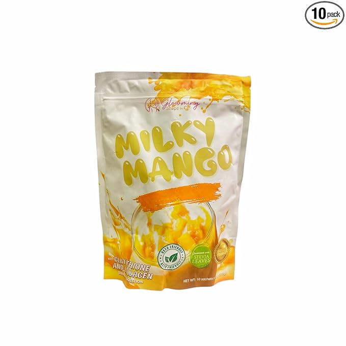 Cris Cosmetics Milky Mango Glutathione and Collagen Drink 10 Sachets