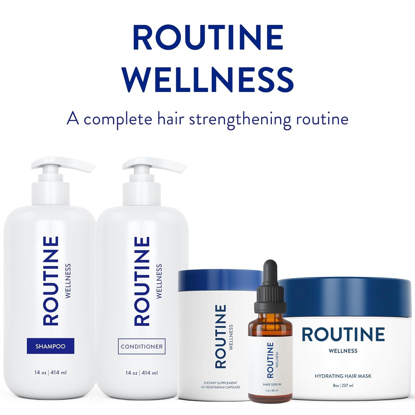 Routine Wellness Anti-Thinning Deep Conditioner for Thinning Hair - DHT Blocker for Hair Loss in Men & Women - Promotes Healthy Hair - Orchid & Apricot 14oz