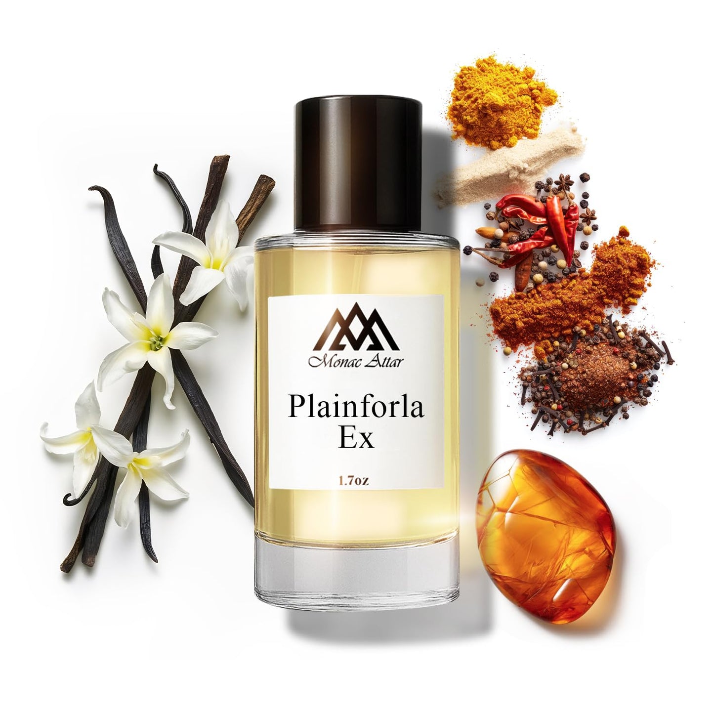 Monac Plainforla Ex Inspired by Vanille Planifolia Extrait 21, Eau De Parfum, 1.7oz/50ml, Unisex, Long Lasting Fragrance, Luxury Made Affordable