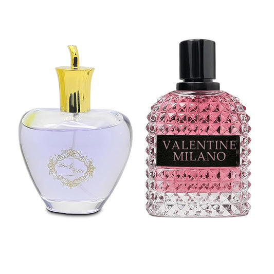 Women's Perfume Combo Set Milano Women&Lovely Lolita Floral Fruity Fragrance Eau De Parfum Elegant 100ml Bottle Natural Spray Each for Daily Used