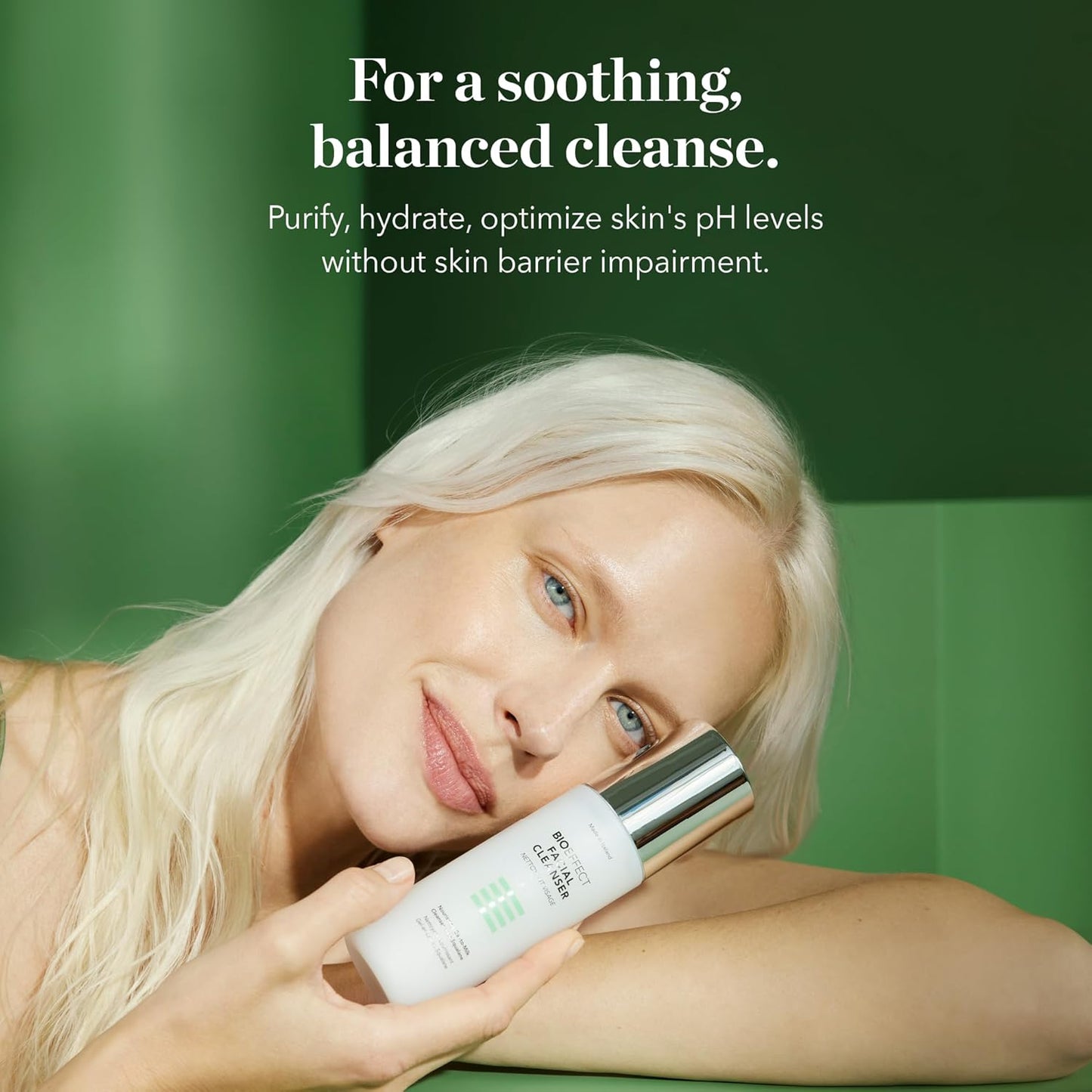 Bioeffect Facial Cleanser, Gel-to-Milk Face Wash & Gentle Makeup Remover with Moisturizing Squalane