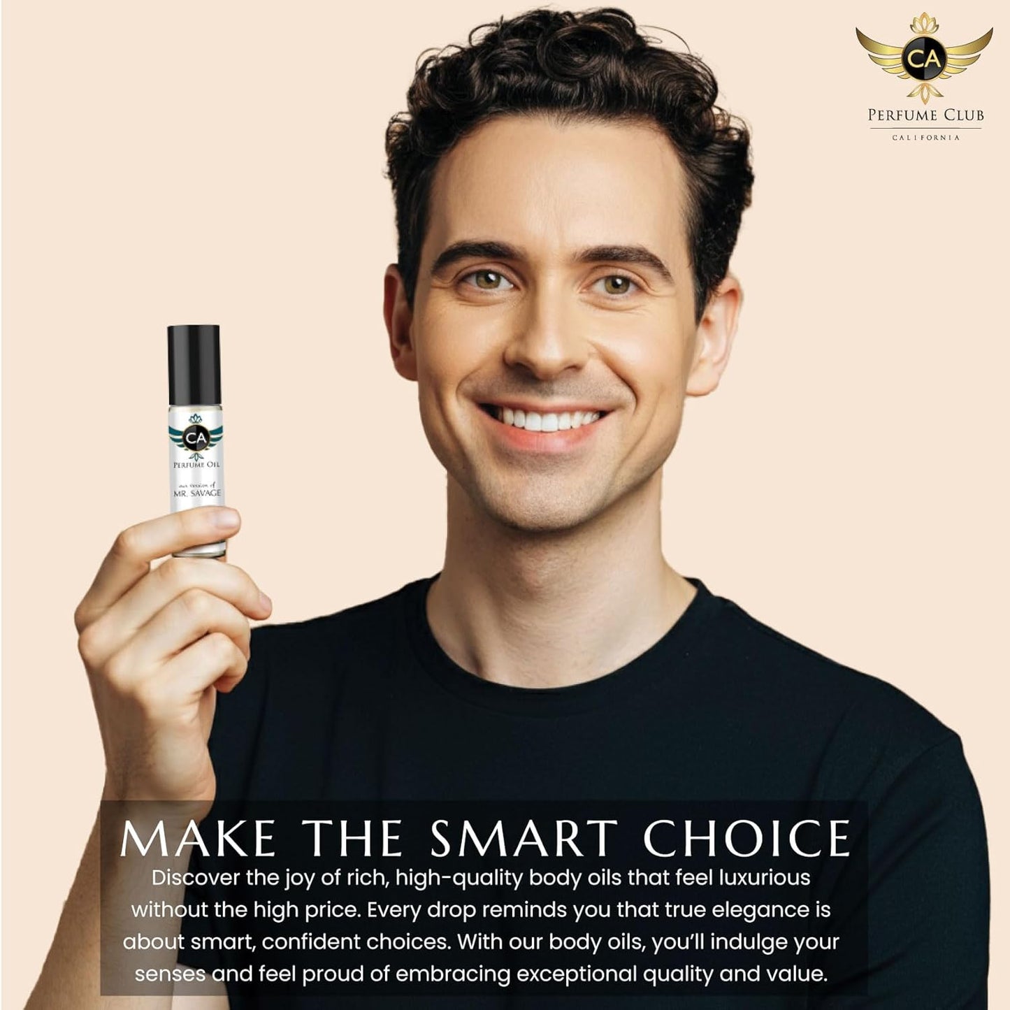 CA Perfume Impression of Le Male for Men Eau De Parfum Amber Fougere Scent Long Lasting Cologne for Men Travel Size TSA Ready for Day and Night Wear 0.33 Fl Oz 10ml (Pack of 2)