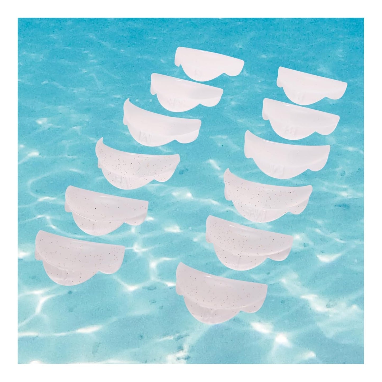 Lash Lift Shield Eyelash Lift Rods Super LC Curl 6 Size 12 Pcs Lash Lift Lamination Pad, Rapid 5 Minute Eyelash Lifting Shields Flexible lash Shield Pads Extreme Perm Rod