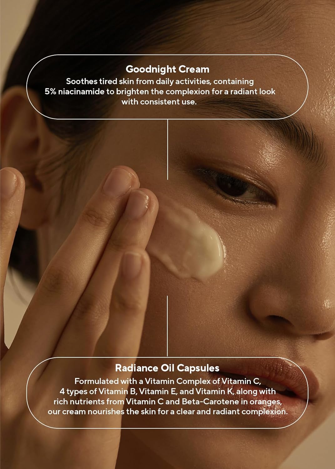 AROMATICA Glow Vita Goodnight Cream Orange & Neroli - Night Cream Moisturizer for Face & Neck | Anti Aging Wrinkle Cream with Vitamin C, 5% Niacinamide (3.1fl oz/90g)