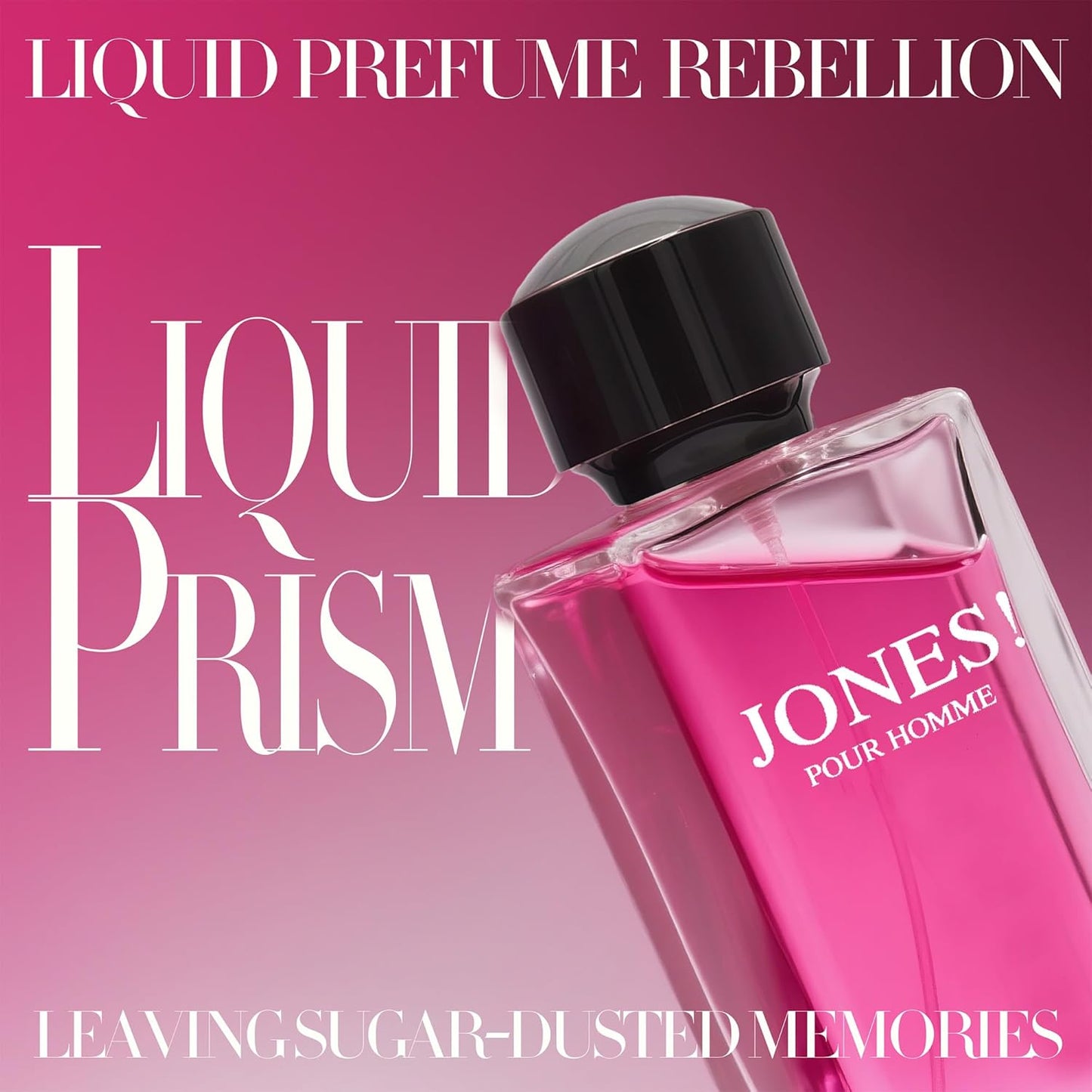 Jones Cologne for Men Natural Eau de Toilette 3.4 Fl Oz with Cinnamon, Jasmine, Vanilla & Sandalwood Notes Fragrance Alcohol-Free Luxury Men's Perfume for Daily Use