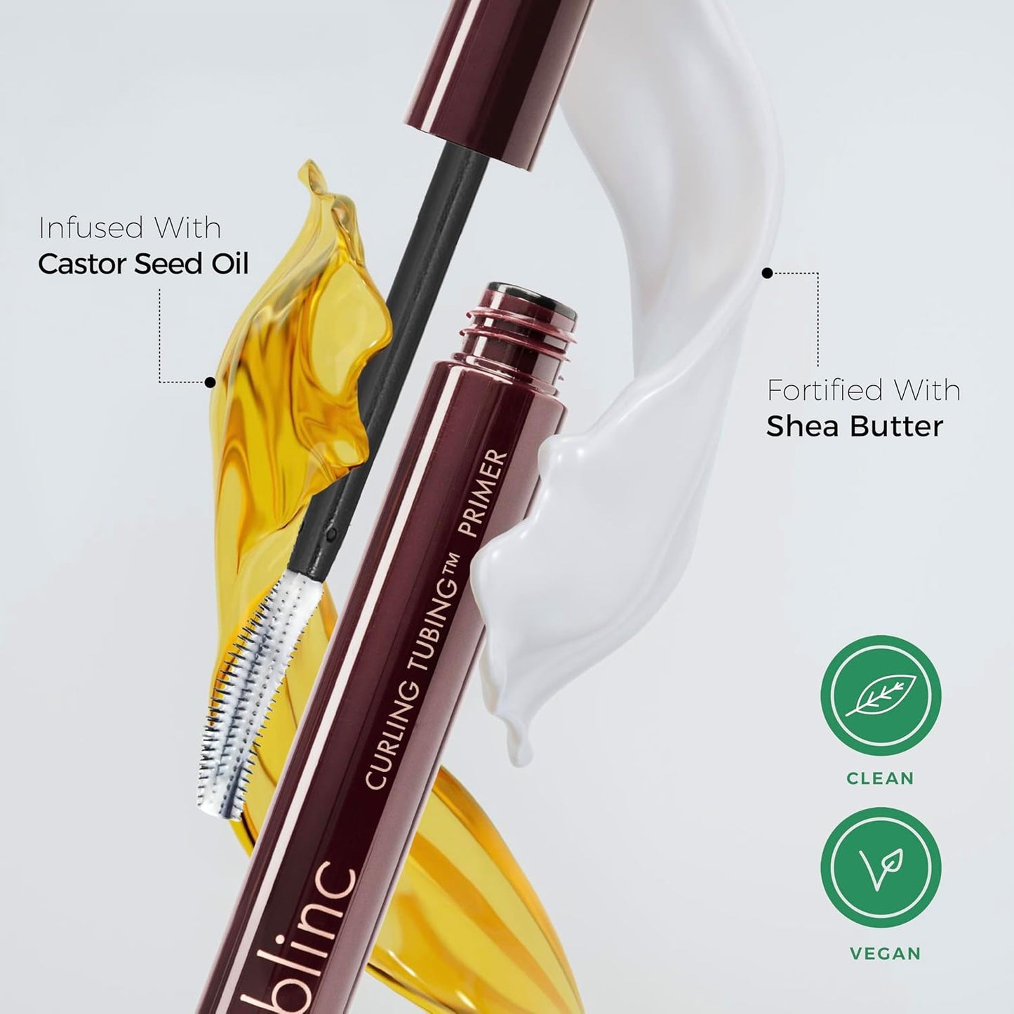Blinc Curling TUBING Lash Primer | Dual-Action Formula for Long-Lasting Curl & Lash Lift Extension | Nourishing & Strengthening with Castor Oil & Shea Butter | Vegan & Clean Beauty 7ML