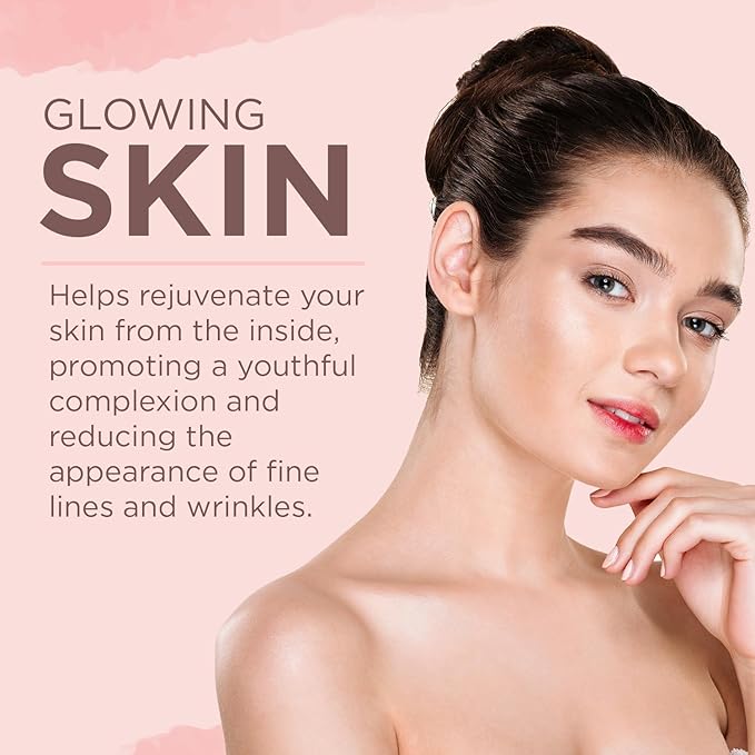 Hair Skin and Nails Vitamins – 5000mcg Biotin with Vitamin C, E, Collagen, Hyaluronic Acid, Argan & Coconut Oil – Luscious Hair Growth & Radiant Skin Supplement for Women – 120 Softgels