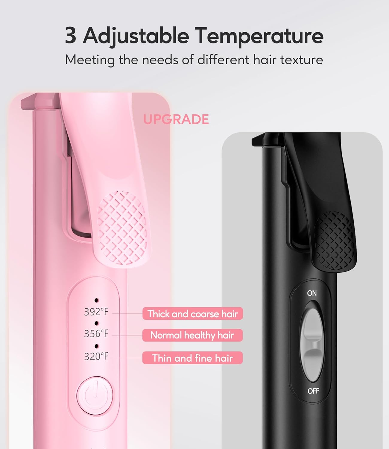 FARERY Travel Size Mini Curling Iron 3/4 Inch, Dual Voltage Travel Curling Iron for Short Hair with 3 Adjustable Temperature, Ceramic Mini Hair Curler Infused with Keratin&Argan Oil, with Storage Bag