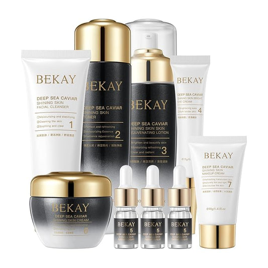 9-In-1 Skin Care Set For Women Moisturizing Rejuvating Anti-Wrinkle Skin Care Kit For Women's Daily Skincare Routine