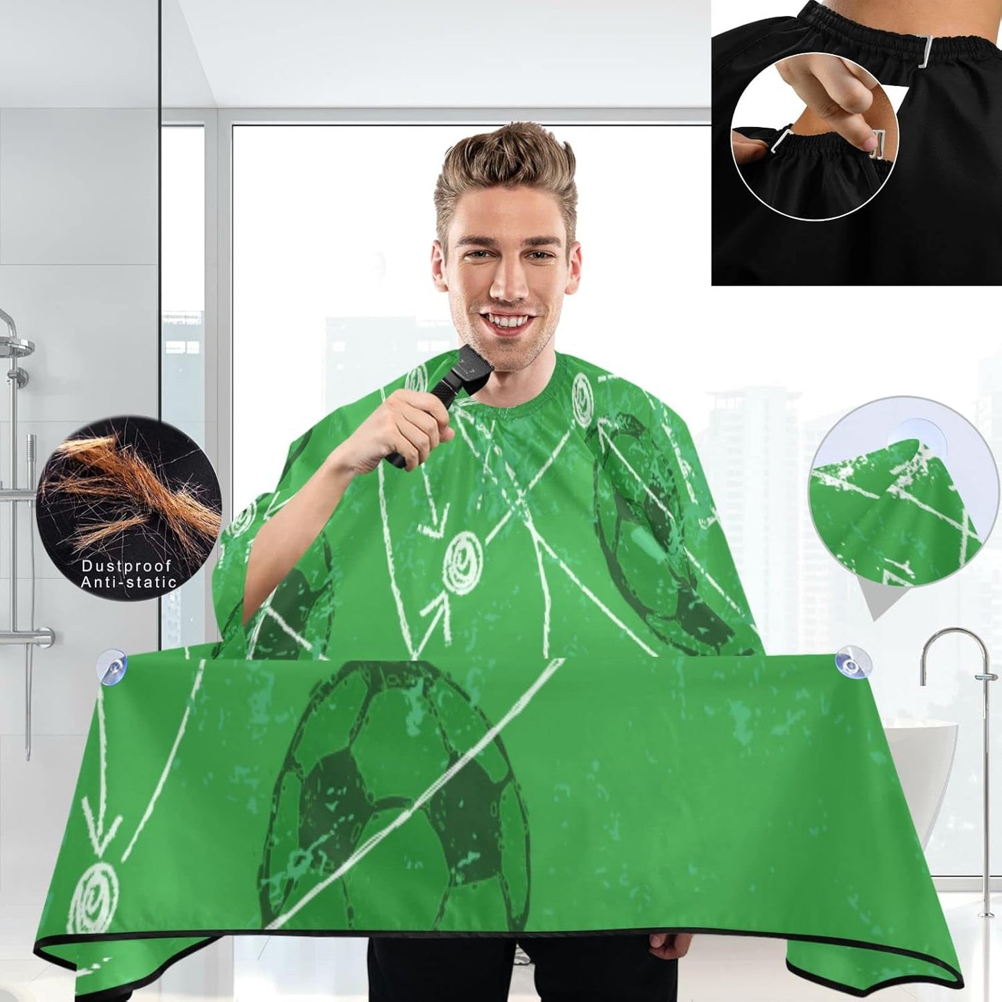 Stylish Barbershop Salon Barber Cape Haircut Cape Salon Apron Unisex Hair Cutting Apron for Men Women