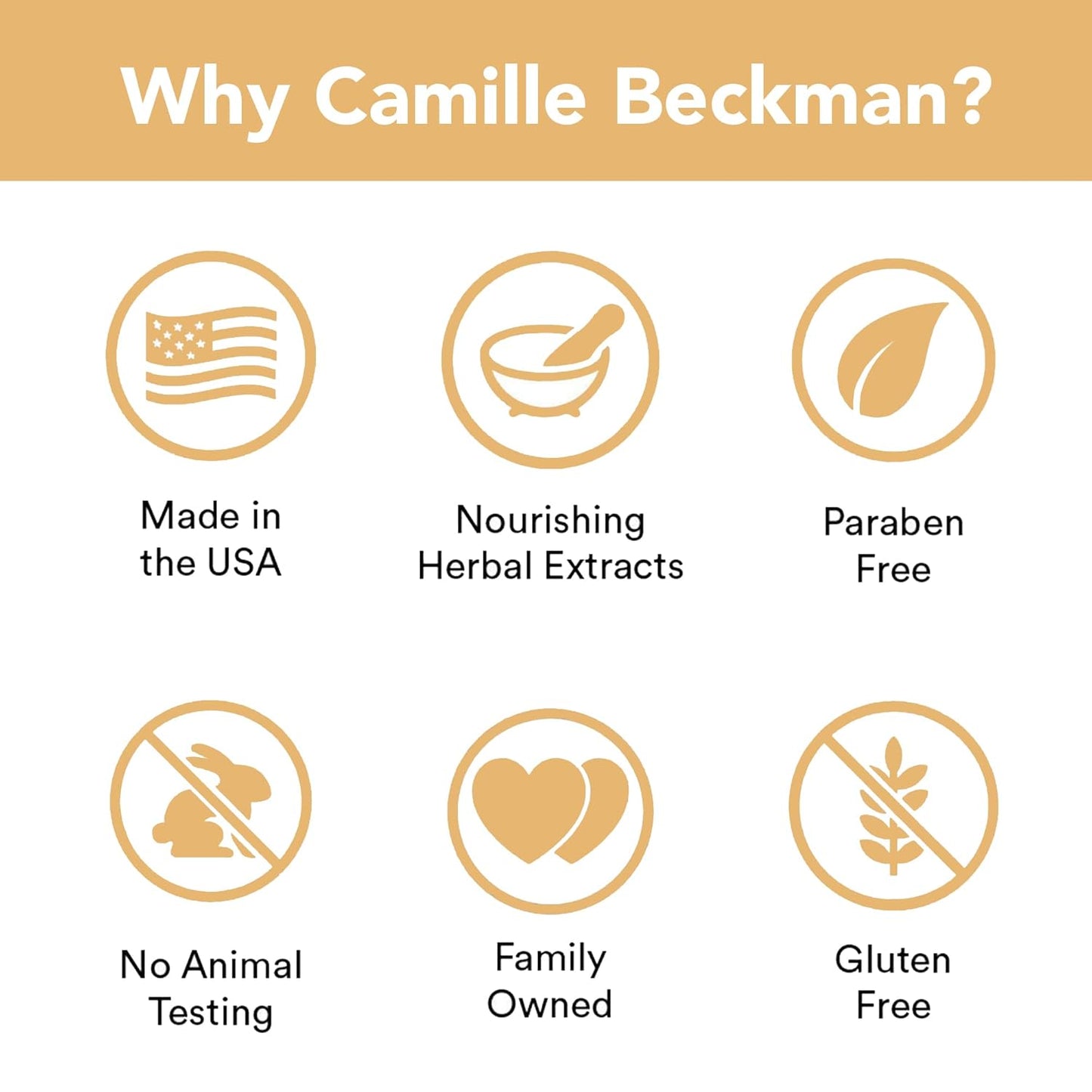 Camille Beckman Glycerine Hand Therapy Cream, Tuscan Honey, 8 Ounce