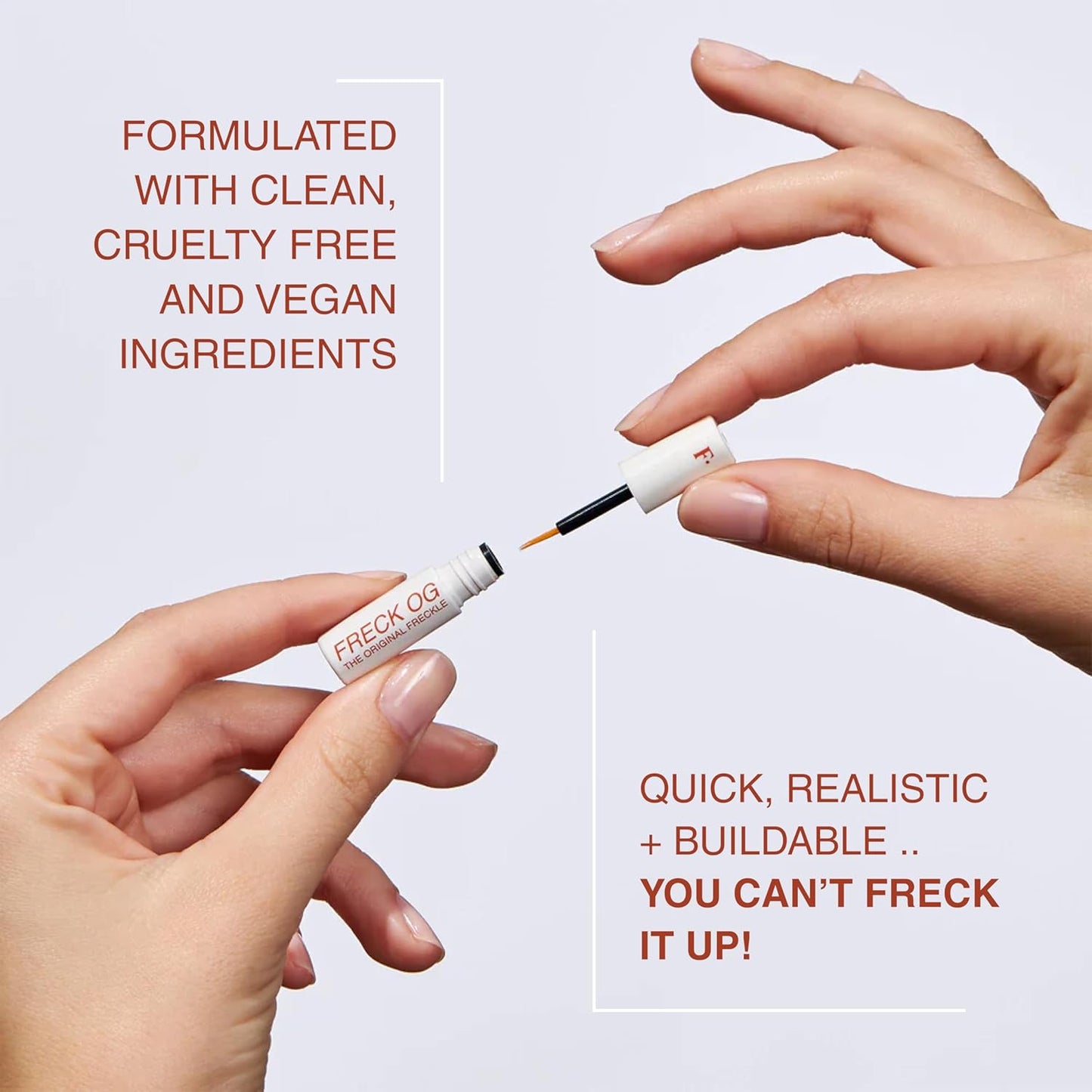 Freck Beauty, The Original Freckle Pen, Mini (Travel Size) Natural-Looking, Buildable and Long-Lasting Faux Freckles with Clean, Vegan Formula, All Skin Tones (FRECK OG)