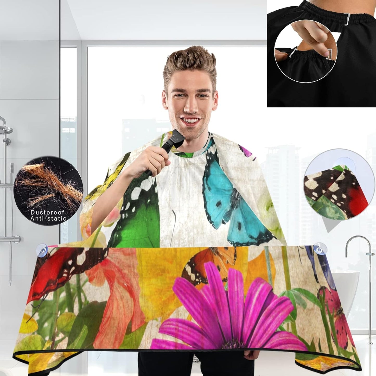 Stylish Barber Cape - Unisex Hair Cutting Apron for Men & Women