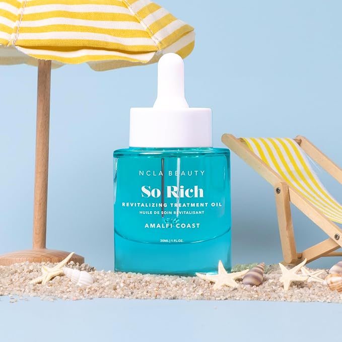 NCLA - So Rich Revitalizing Treatment Oil | Nutrient-Rich, Hydrating, Calming, Moisturizing | Multi-Purpose, Safe for Daily Use (Amalfi Coast) 30 mL / 1 fl oz