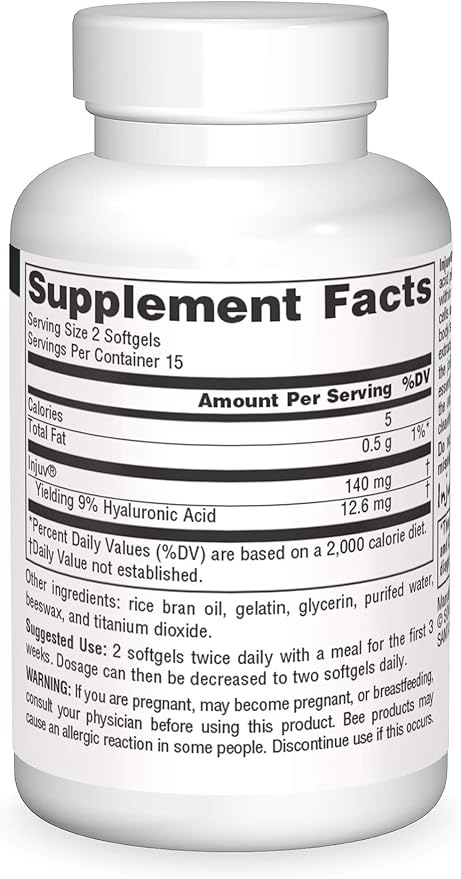 Source Naturals Hyaluronic Acid Injuv 70mg - 30 Softgels