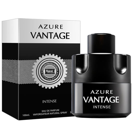 Hybrid & Company Azure Vantage Intense For Men Pour Homme Eau De Toilette Natural Spray 3.4FL.OZ