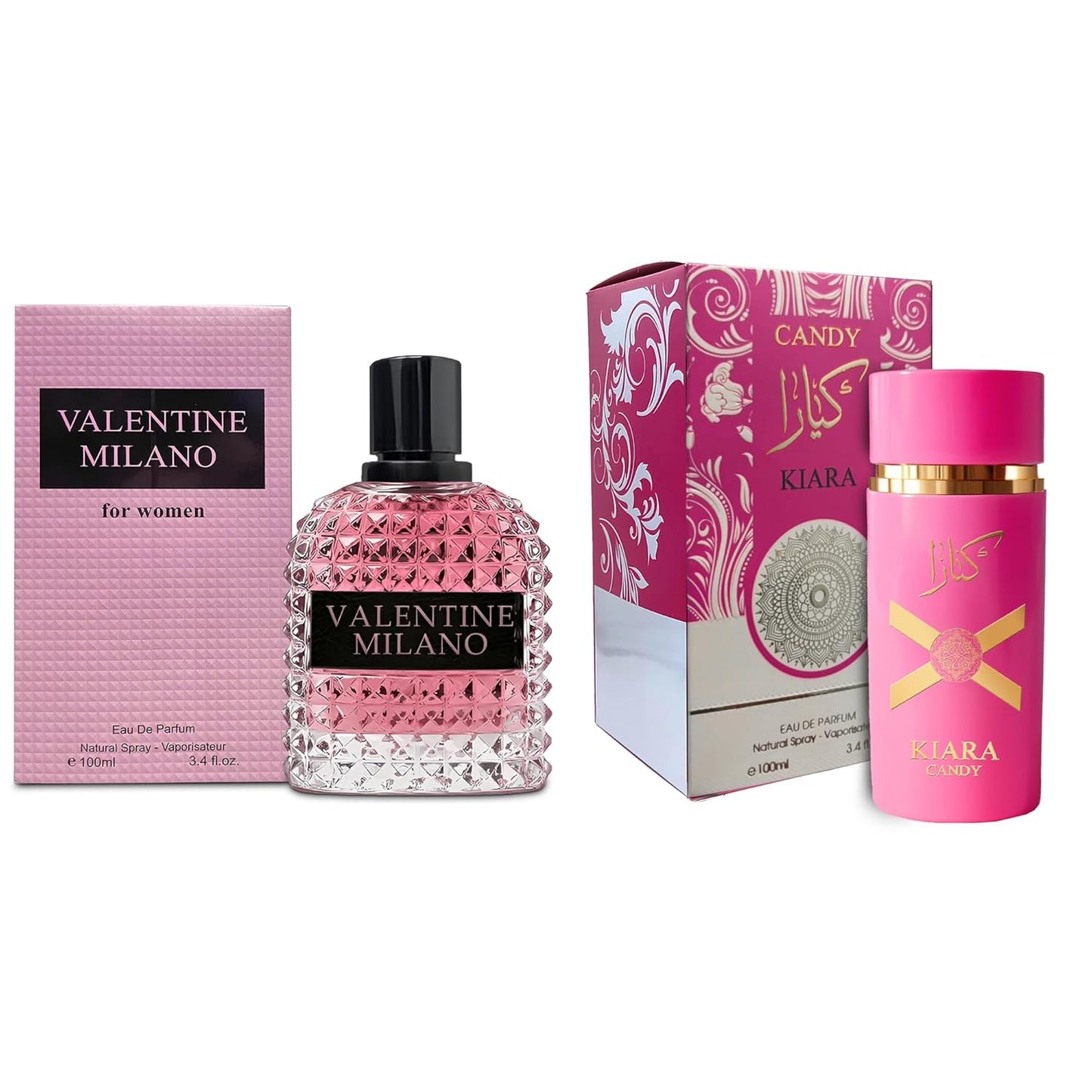 Women's Perfume Combo Set Milano Women&KA Floral Fruity Fragrance Eau De Parfum Elegant 100ml Bottle Natural Spray Each for Daily Used