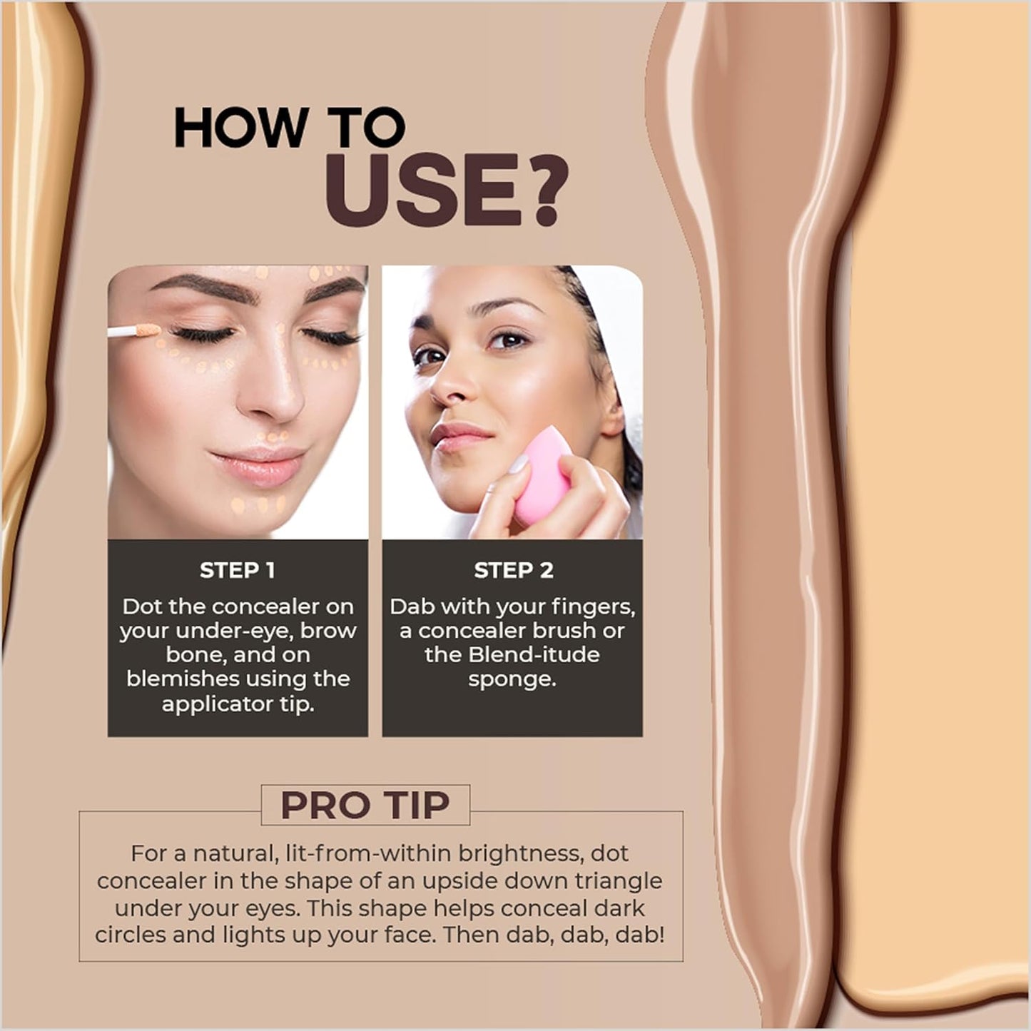 Colorbar Flawless Full Cover Concealer - Face Makeup Concealer with Liquid-to-Powder Formula - Hides Scars and Discoloration - 004 Silk - 0.2 oz