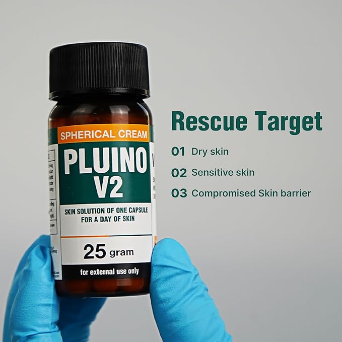 PLUINO, Skin Care Booster, Capsule Face Serum, Hydrating Essence, Panthenol and Niacinamide. Facial Moisturizer for Sensitive,&Acne Skin, Korean Skin care 25g/0.88 fl.oz