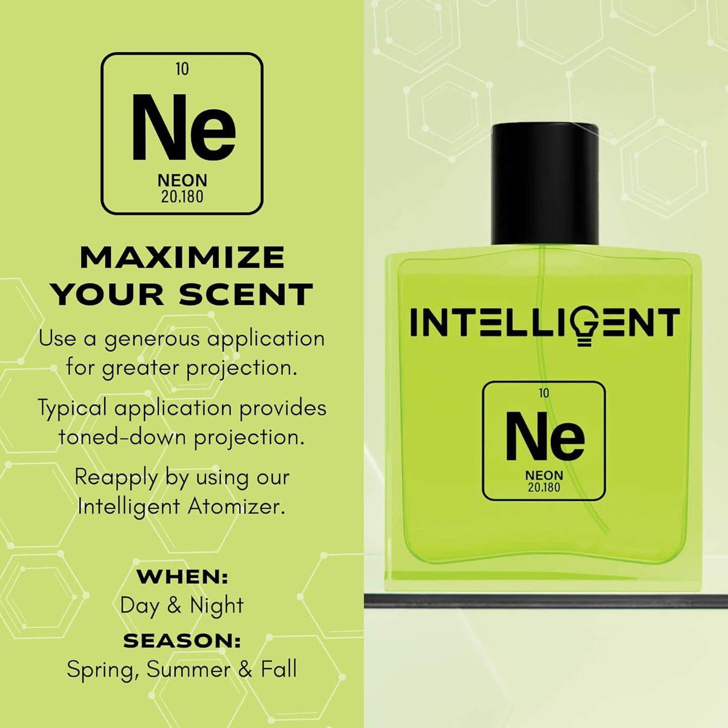 Intelligent Neon Eau de Parfum | Cologne for Men | Abstract, Artistic, Aldehydic | 3.4 Fl Oz (100 mL)