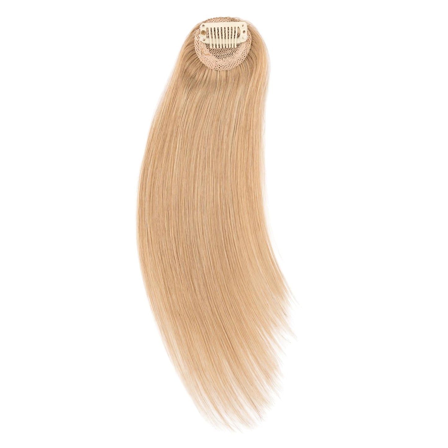 Hairro Clip in Wave Side Bangs Extensions, 100% Human Hair 2 PCS Clip on Middle Part French Bangs Thin Sides Swept Fringe Hairpieces