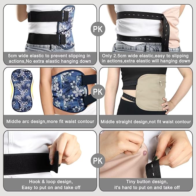 Langsprit Castor Oil Pack Wrap,Organic Cotton Castor Oil Packs for Liver Detox,Reusable Castor Oil Pads Pack Compress for Stomach,Castor Oil Packs kit L