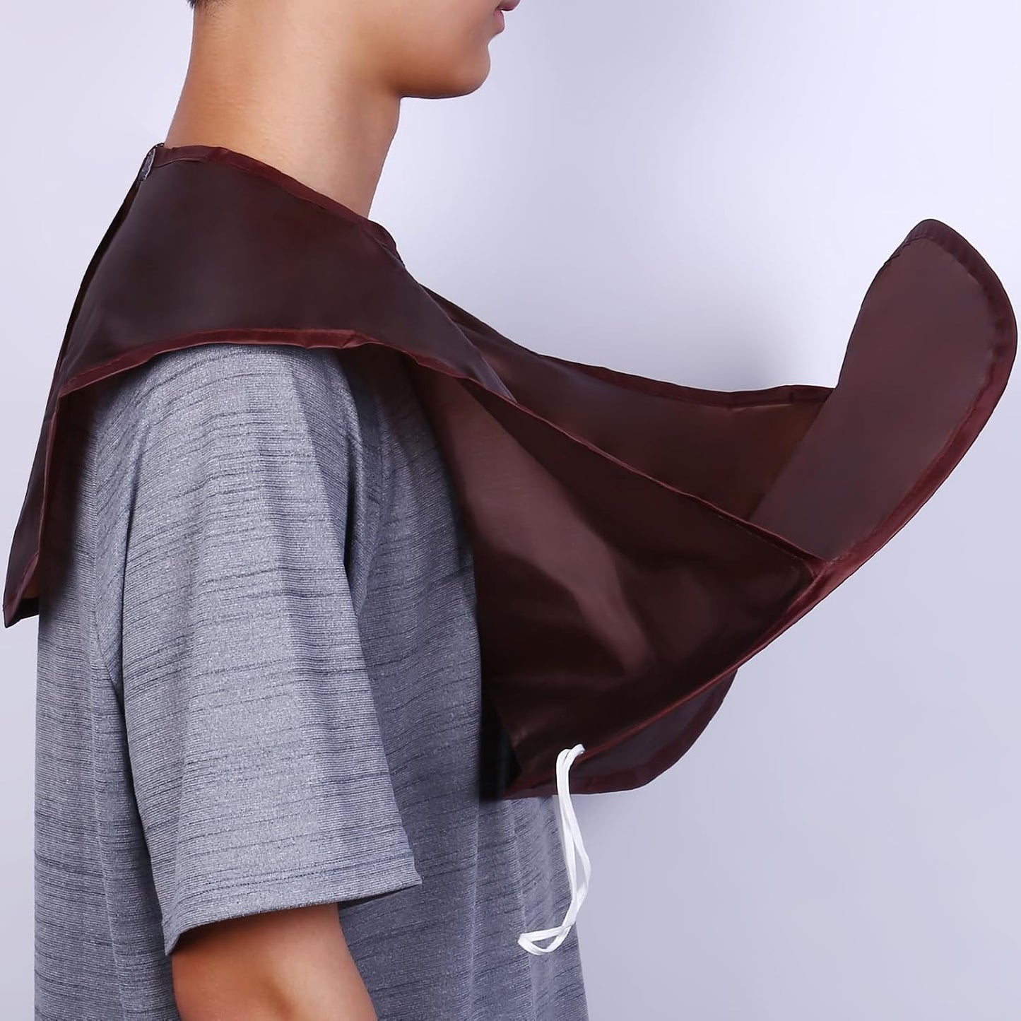 Beard Bib, Beard Apron Foldable Multi-Purpose Shaving Bib, Beard Bib Apron for Men for All Men'S Gifts(khaki)