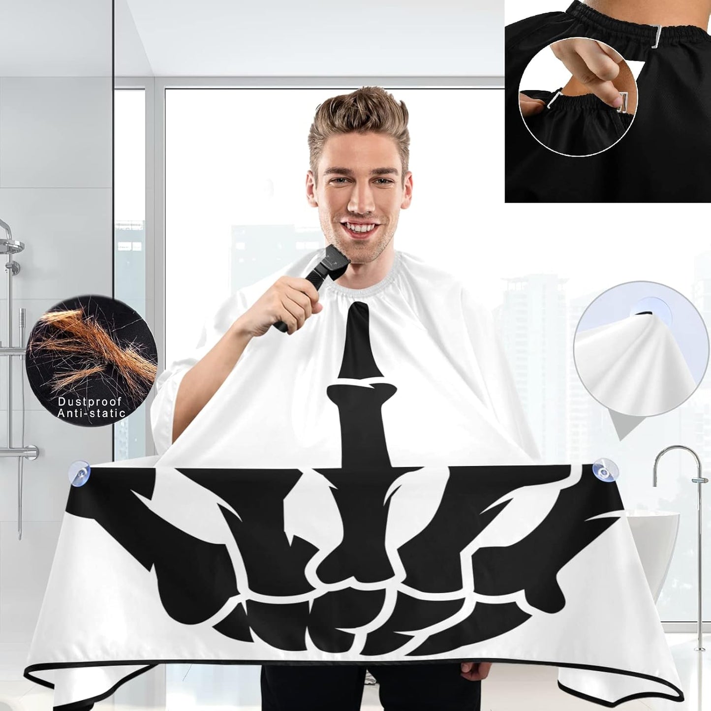 Stylish Barbershop Salon Barber Cape Haircut Cape Salon Apron Unisex Hair Cutting Apron for Men Women