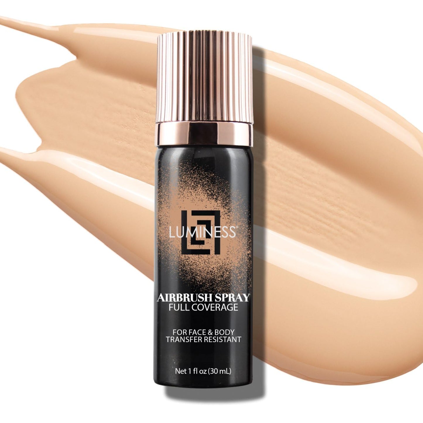 LUMINESS Airbrush Body Coverage - Tattoo Cover Up Makeup - Full Coverage Foundation for Face & Body - Water-Resistant, Long-Wear, Natural Radiant Finish, Fair
