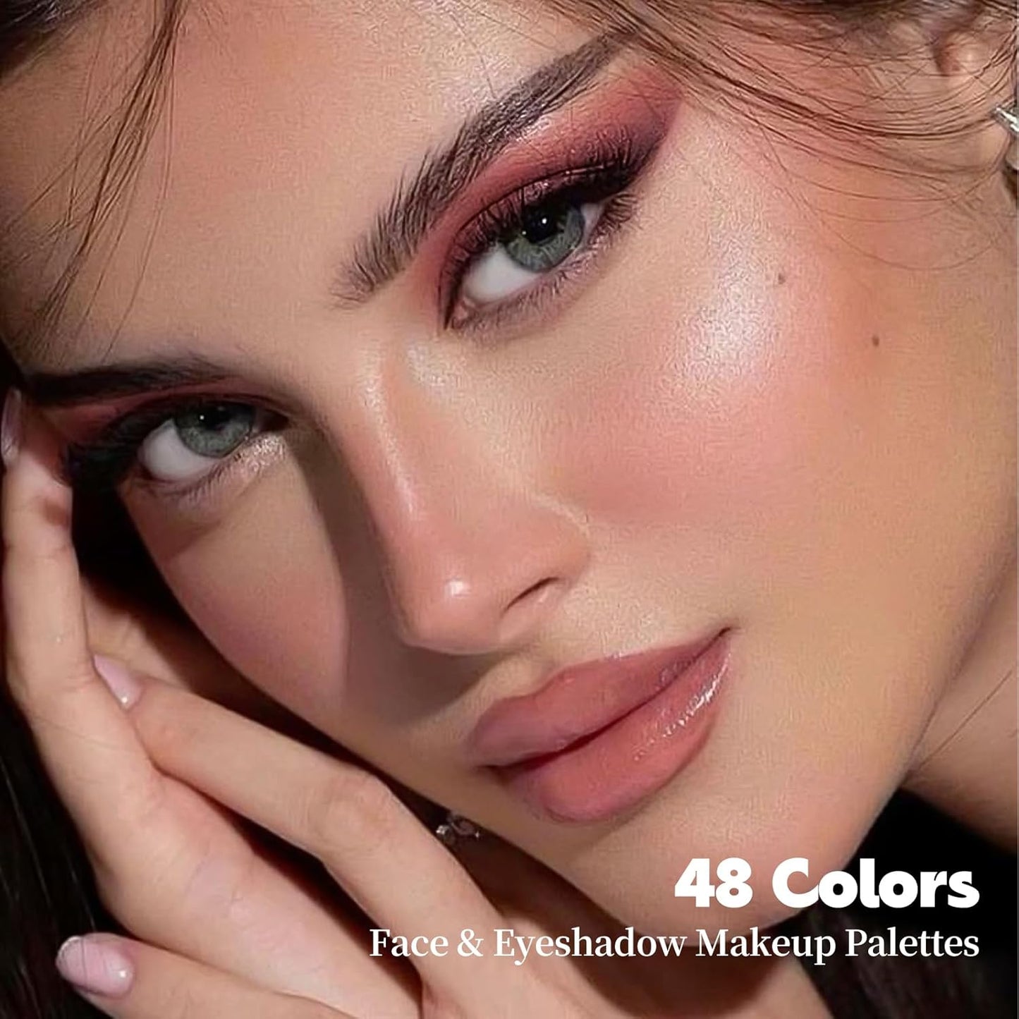 Color Nymph Artistry Palette, Multichrome Makeup Palettes For Face High Pigmented Eyeshadow with Matte Shimmer & Cream Eye Shadows Easy Makeup Blending Palette For Daily Stage Versatile Make Up Looks