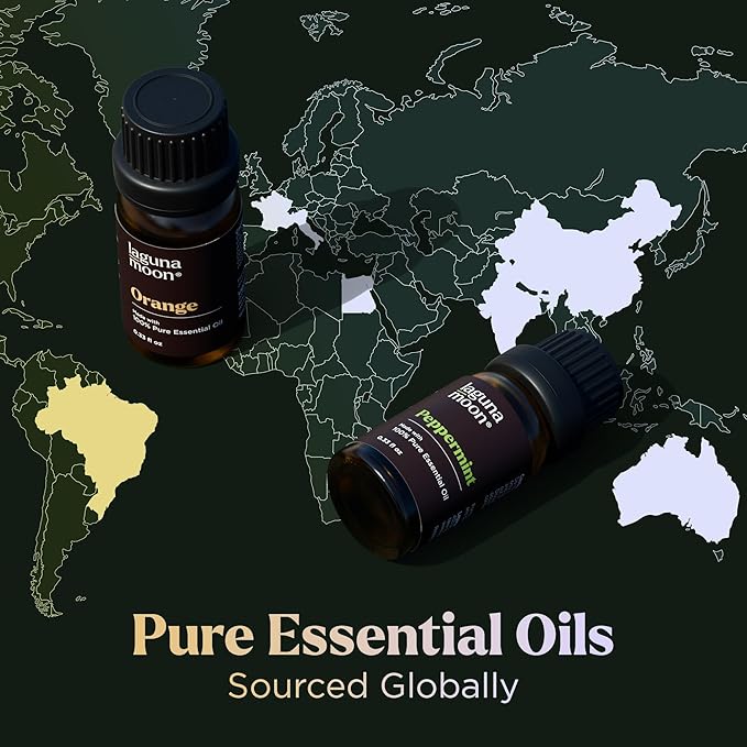 Essential Oils Set - 16 Pcs Premium Grade Home Essentials Oils - for Diffusers, Fragrance, Scents for Candle Making, Soap, Slime - Natural Aromatherapy Oils for Skin & Hair - Home, Office, Car