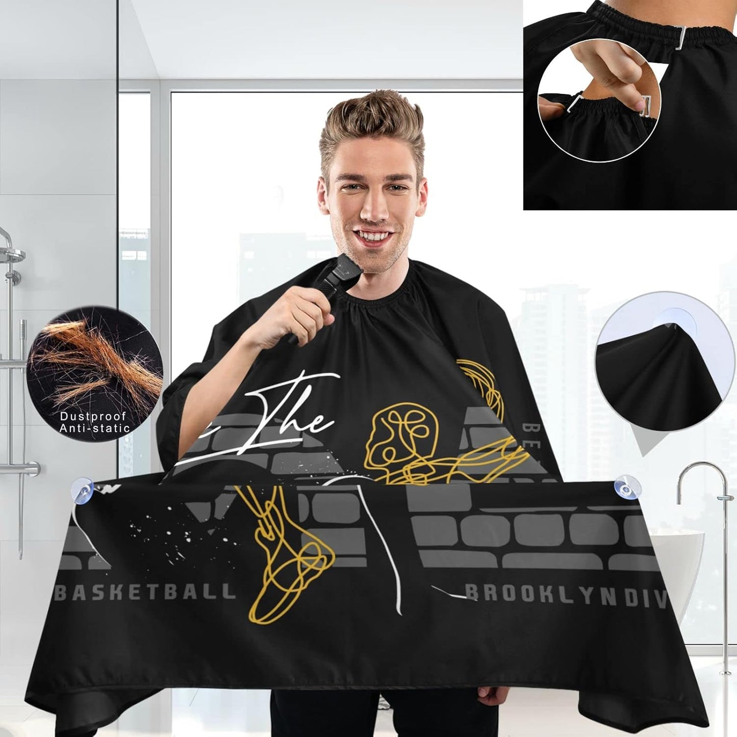 Stylish Barbershop Salon Barber Cape Haircut Cape Salon Apron Unisex Hair Cutting Apron for Men Women