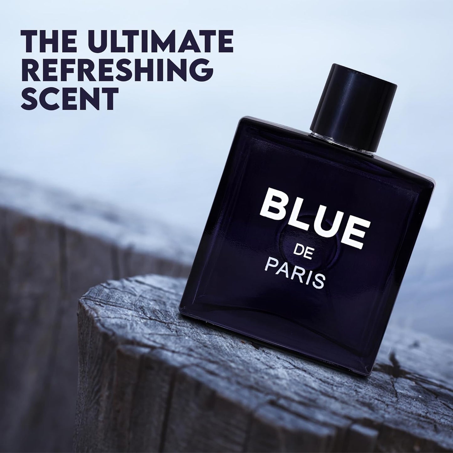 Blue De Paris Men Perfume Cologne for Men Natural Spray Masculine Scent Wonderful Fragrance Gift Eau De Parfum for Daily Use 3.4 Fluid Ounce