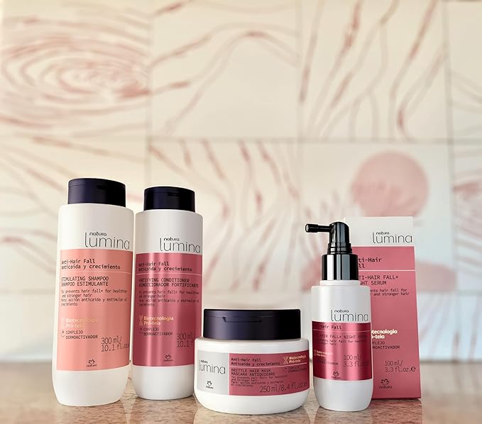 natura Lumina Anti-Hair Fall Brittle Hair Mask - Intense Hair Loss Reduction - Combats Hair Thinning - Accelerate Hair Growth - Densifies Hair - Vegan & Cruelty-Free Hair Care - 250ml