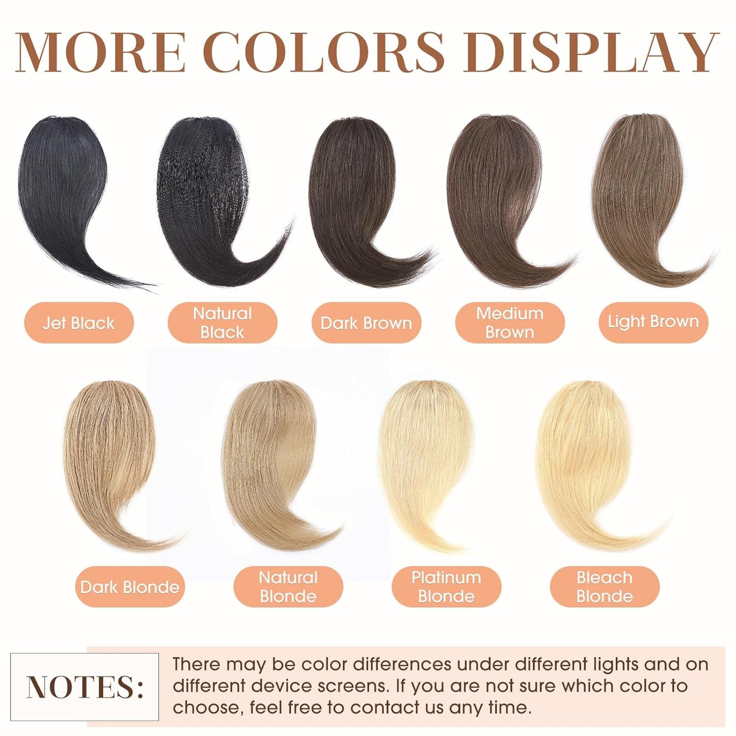 Hairro Clip in Wave Side Bangs Extensions, 100% Human Hair 2 PCS Clip on Middle Part French Bangs Thin Sides Swept Fringe Hairpieces