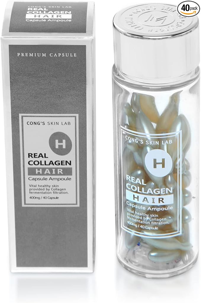 CONG'S SKIN LAB Premium Collagen Multi Vita Nourishment Hair Care Ampoule 【Hair Treatment】 【40 Capsule】 【Made in Korea】