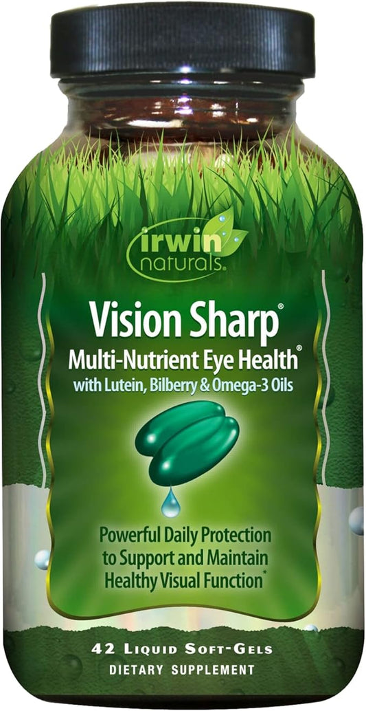 Irwin Naturals Vision Sharp Multi-Nutrient Eye Omega-3s - 42 Liquid
