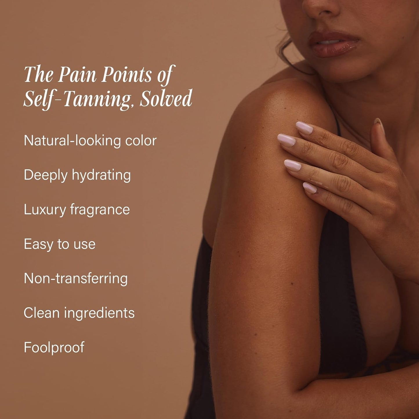 + Lux Unfiltered N°32 Gradual Self Tanner, Hydrating Self Tanning Lotion with Shea Butter & Squalane - Non-Sticky, No Transfer, Natural-Looking Tan - Vegan & Cruelty-Free Sunless Tanner - Rosewood