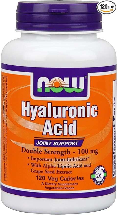 Hyaluronic Acid 2X Plus Veg Capsules, 100 mg - 120 ct (Pack of 2)