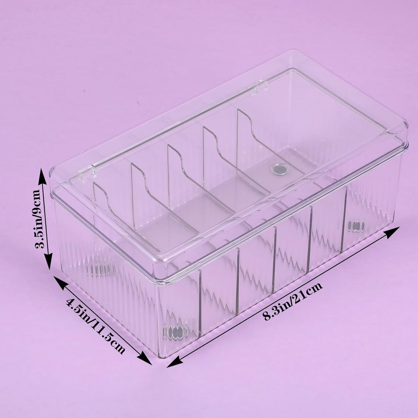 2 PCS Lash Extension Organizers and Storage, Lash-Extension-Supplies Organizer, Lash Cart Organizer, Acrylic Large Capacity Eyelash Extension Supplies Storage Box, Lashes Supplies Container