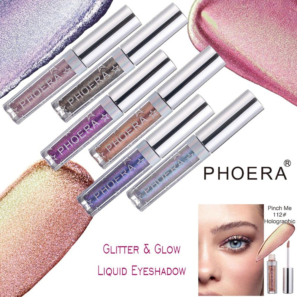 Glitter Eyeshadow，Makeup For Eyes Liquid Shimmer Sparkle Glow Light Colors Pencil Stick Shiny Long Lasting Waterproof Shining Eye Shadow Sets Metallic Pigments Metals Gloss Sparkling Pen Kit (A111)