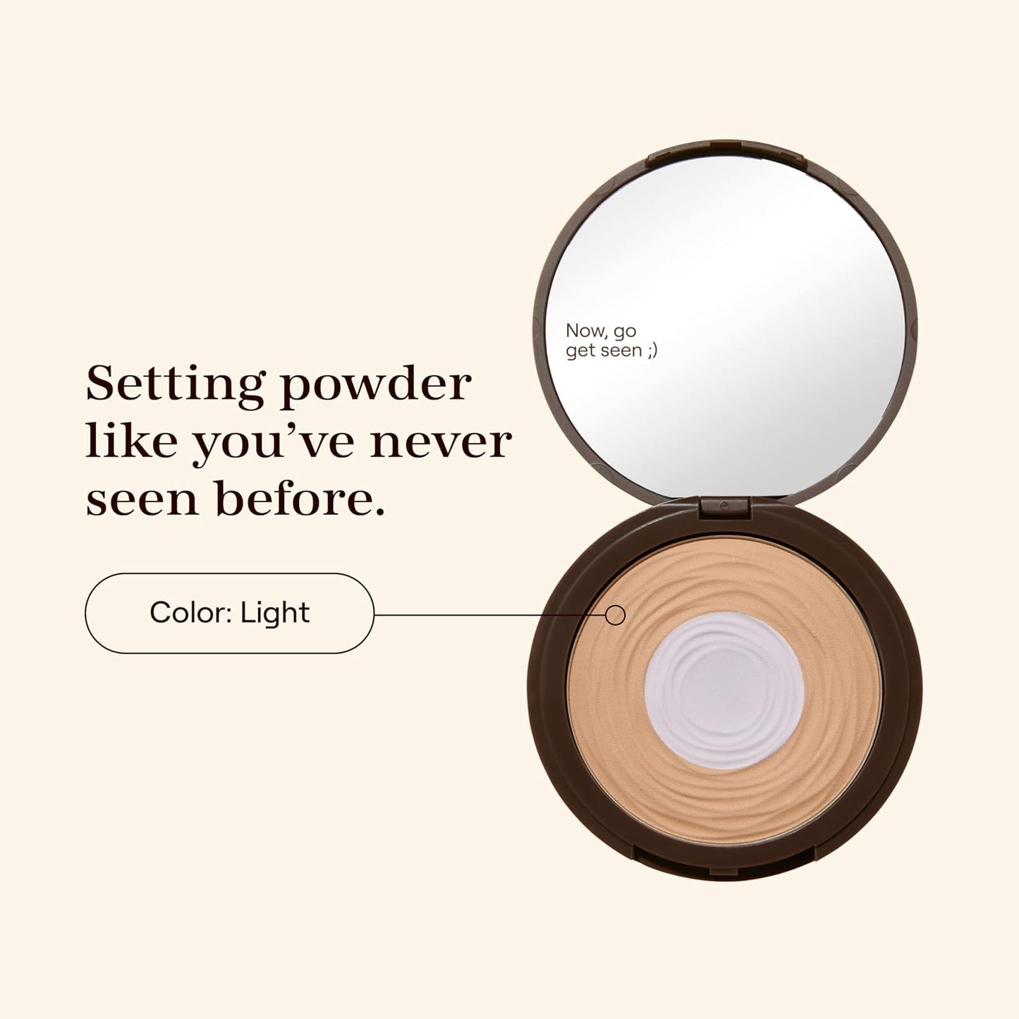 Live Tinted Hueskin Brightening Core Setting Powder - Hydrating, Shine Control Blurring Setting Powder Formulated with Hydrating Phytosqualane For A Natural Soft Matte Finish - Light Shade
