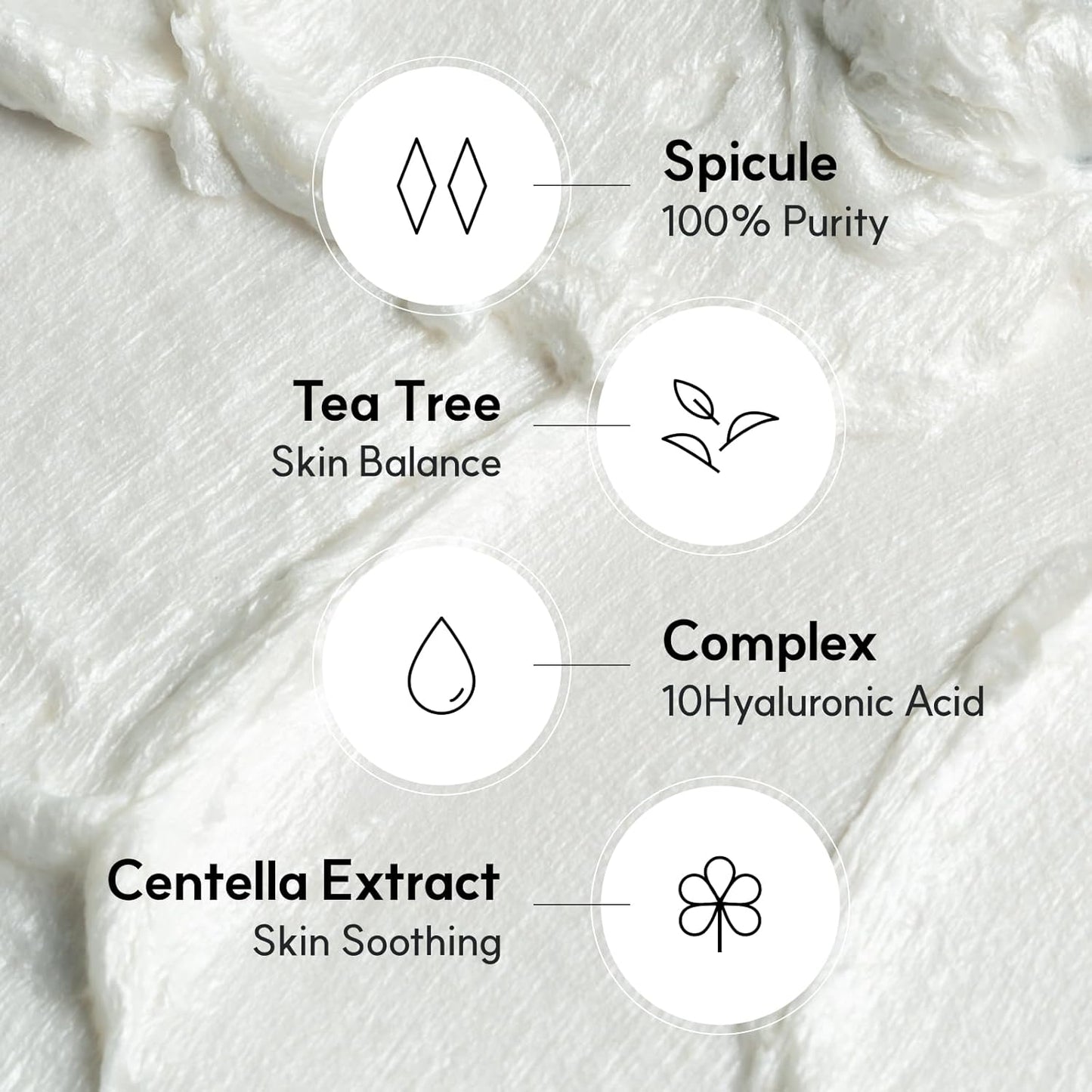 Spicule CICA Foam Cleanser, 3.38 fl oz/100ml | Hydrating Korean Face Wash with Centella Asiatica, Hyaluronic Acid & Tea Tree, Gentle Daily Cleanser for Sensitive & Acne-Prone Skin