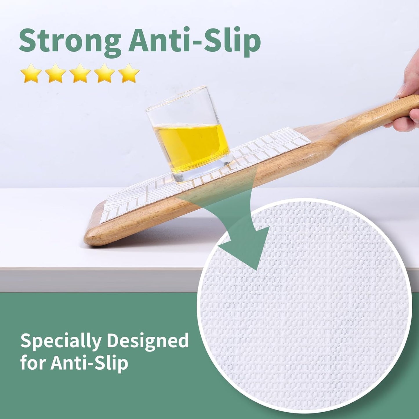 Shelf Liners for Kitchen Cabinets 23.6 in x 30 FT, Non Adhesive Cabinet Liner Strong Non-Slip Thickened Gold Geometric Drawer Liner, Easy to Clean for Shelf