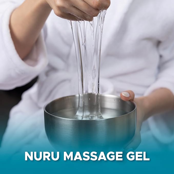 Japanese Nuru Massage Gel Powder 500g | Slippery, Odorless, Tasteless, and Stain-Free | Made in Japan | Paraben, & Glycerine Free | Fragrance-Free | Makes 13.2 gal/ 50L | Vegan