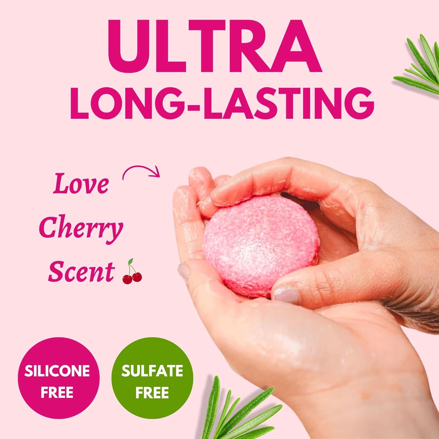 Muun Rosemary Shampoo Bars For Hair Growth & Regrowth; Anti Hair Loss; Volumeious, Thickening Hair; Scalp Enhancer; pH Balanced; Sulfate Free & Silicone Free - Pack 1